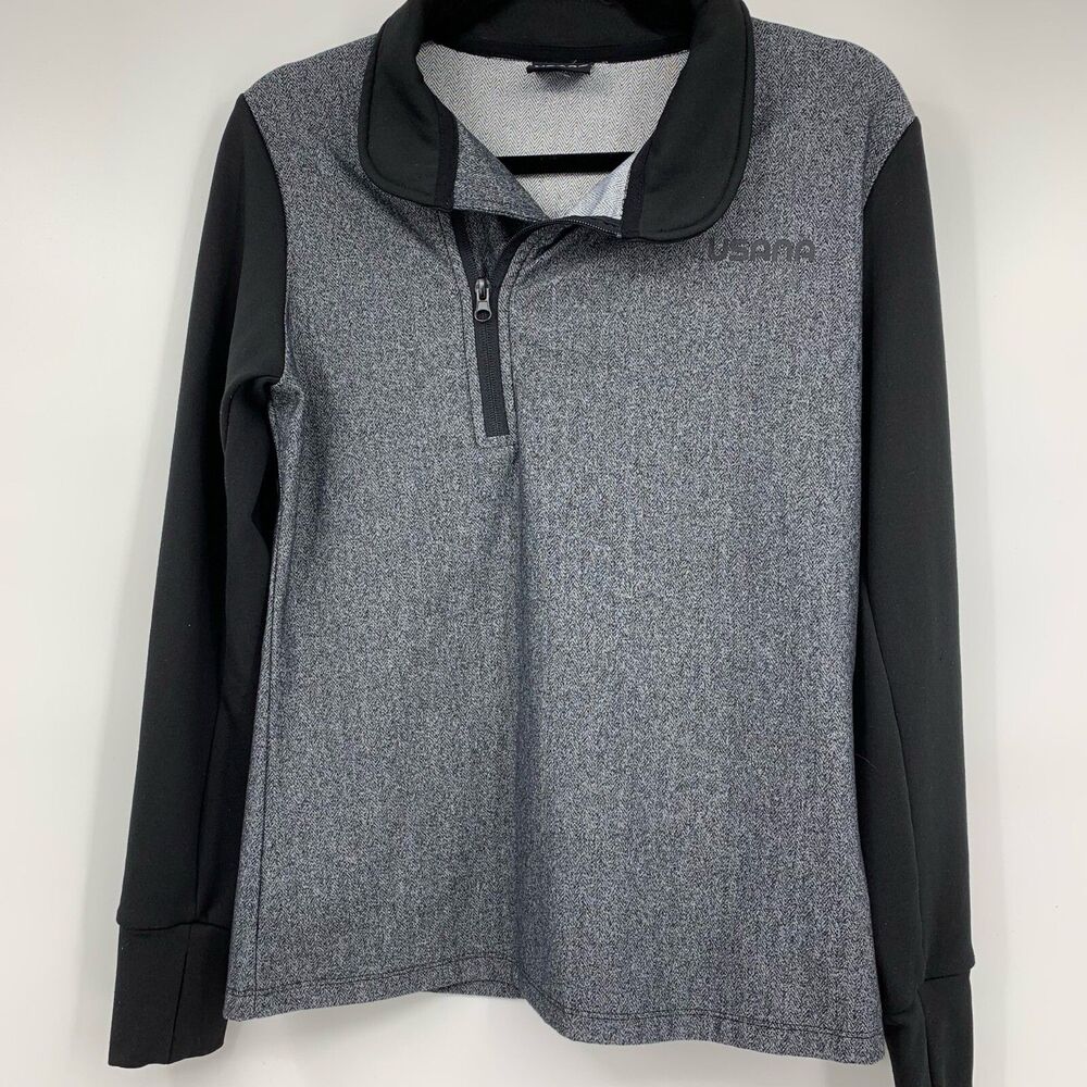USANA Womens Small 1/4 Zip Sweatshirt Outdoors Athleisure Lounge‎ Warm Winter